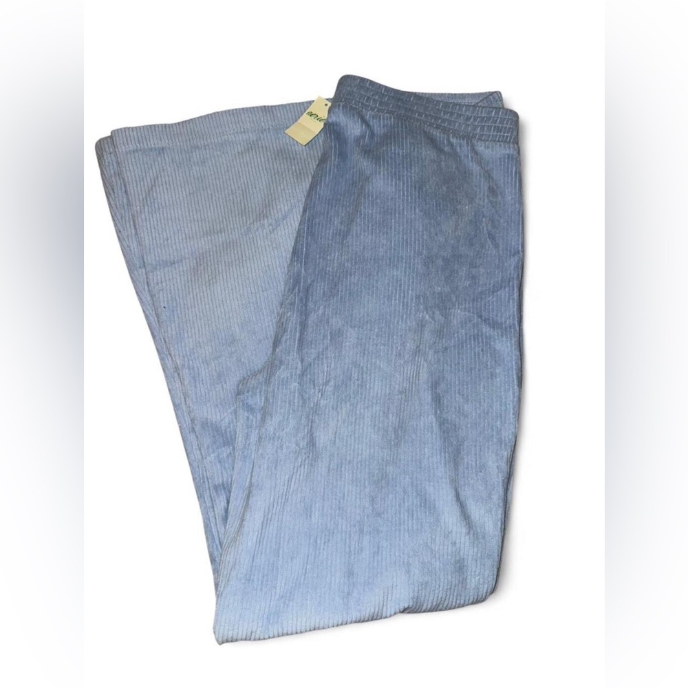 Aerie Groove-On Rib Velour Flare Pant M